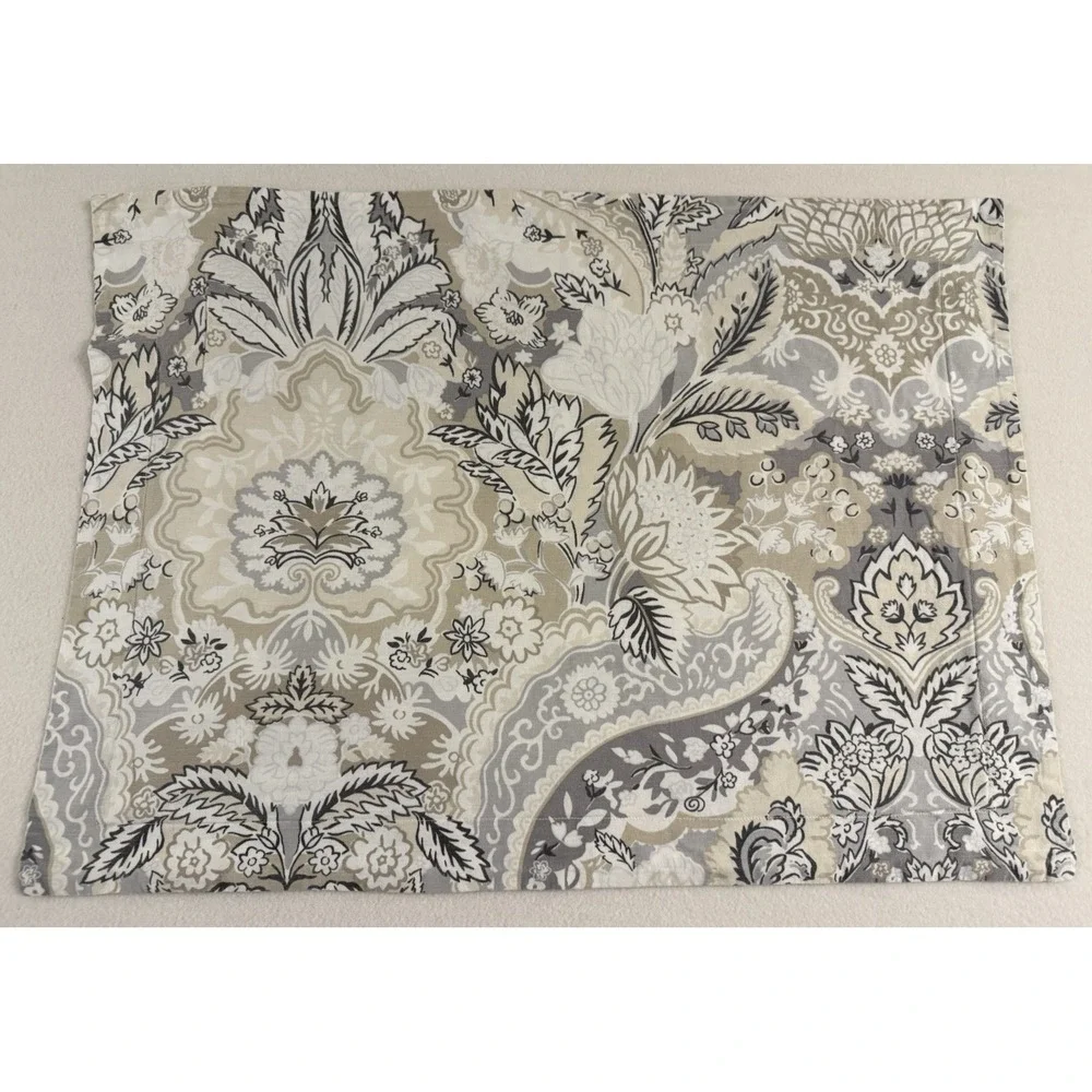 1 Pottery Barn Sham Celeste? Damask Pillow Sham Standard Linen Cotton Blend 2016